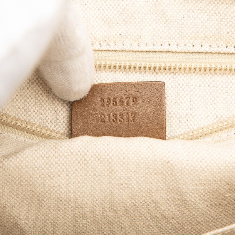 Gucci Diamante Diagonal Shoulder 295679 Beige PVC Leather Women's Gucci