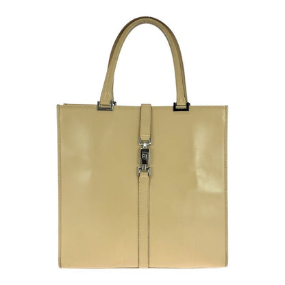 Gucci Jackie Beige Silver Hardware Leather 002 1064 Tote Handbag Women 505883