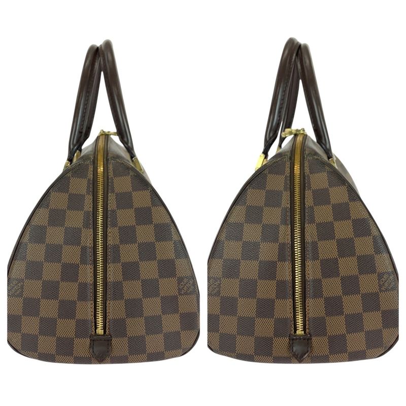Louis Vuitton Damier Rivera MM Brown Gold Hardware Pvc/leather N41434 Tote