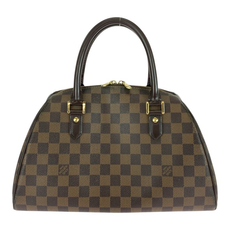 Louis Vuitton Damier Rivera MM Brown Gold Hardware Pvc/leather N41434 Tote