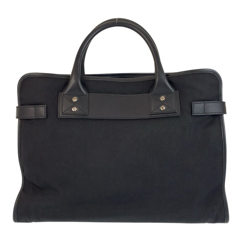 Gucci Sherry Line Black Silver Hardware Nylon/leather 246410 Business Bag