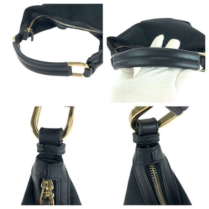 Gucci Black Gold Hardware GG Canvas 001 42870 Hobo Shoulder Bag Shoulder Women