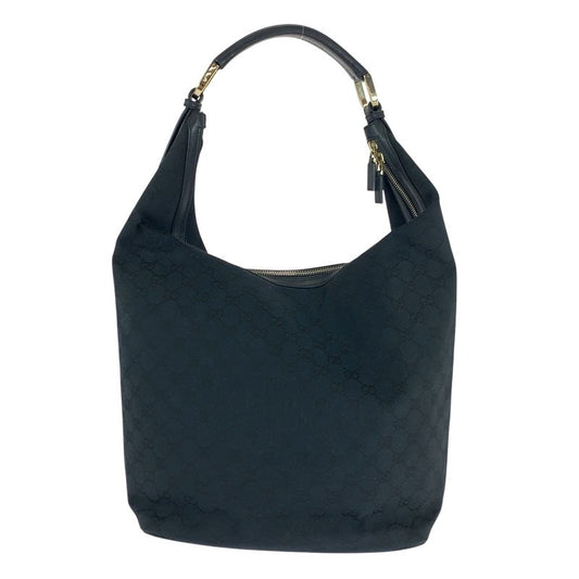 Gucci Black Gold Hardware GG Canvas 001 42870 Hobo Shoulder Bag Shoulder Women