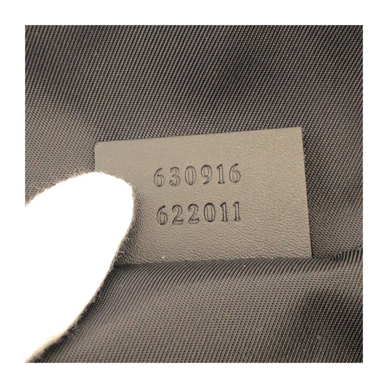 Gucci Sherry Line Black Silver Hardware Canvas/leather 630916 Second Bag Pouch