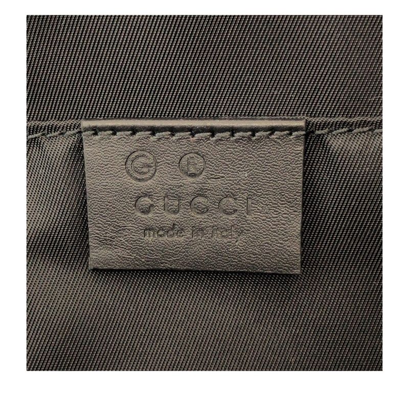 Gucci Sherry Line Black Silver Hardware Canvas/leather 630916 Second Bag Pouch