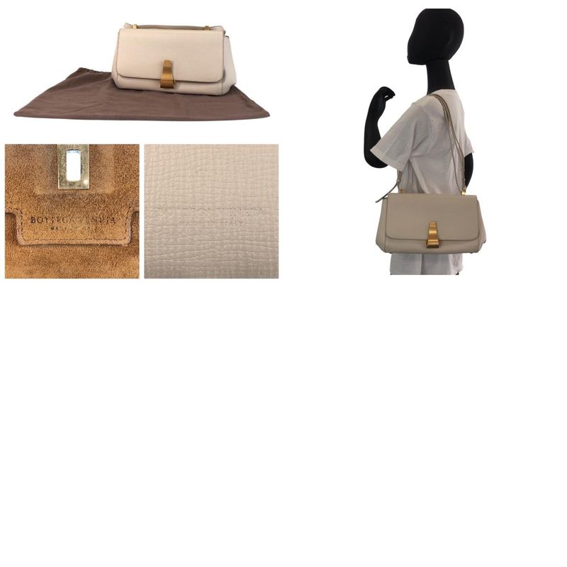 Bottega Veneta Bottega Veneta The Angle Paramellato Ivory Gold Hardware Leather