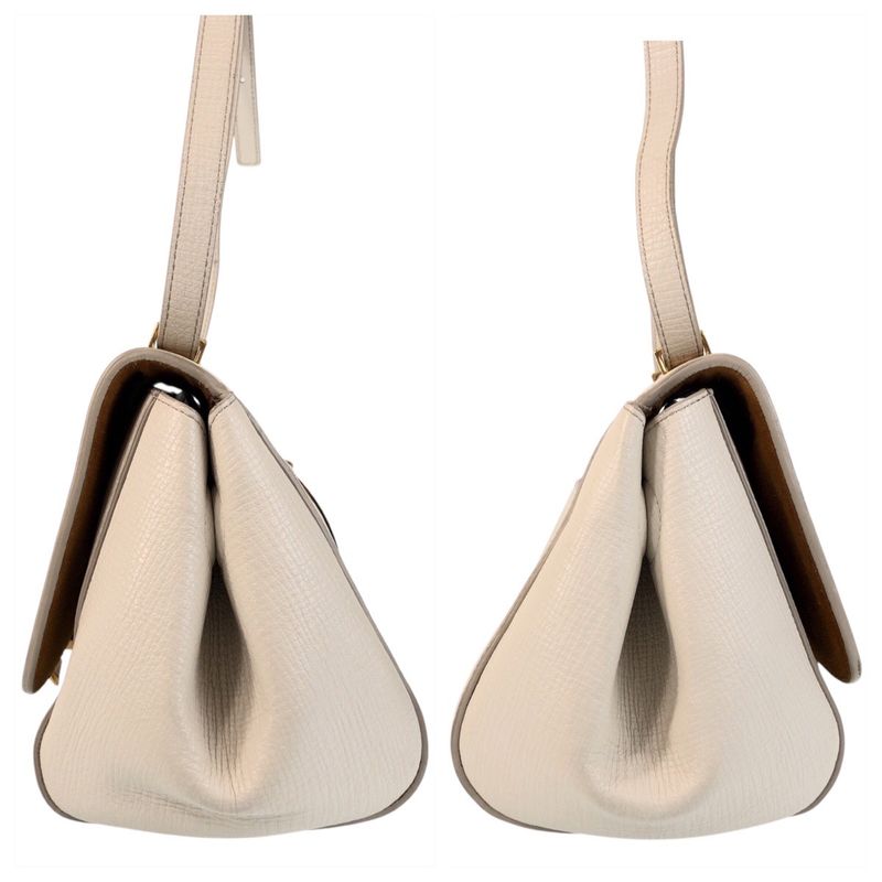 Bottega Veneta Bottega Veneta The Angle Paramellato Ivory Gold Hardware Leather