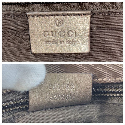 Gucci GG Imprime Metallic Brown Silver Hardware PVC 201732 Shoulder Bag