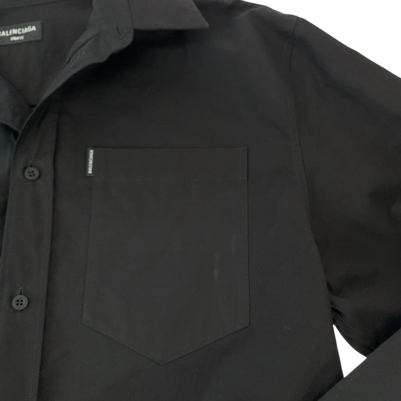 Balenciaga Stomach Material Docking Size XXS Black Cotton 658854 Tko13 Long