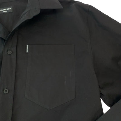 Balenciaga Stomach Material Docking Size XXS Black Cotton 658854 Tko13 Long