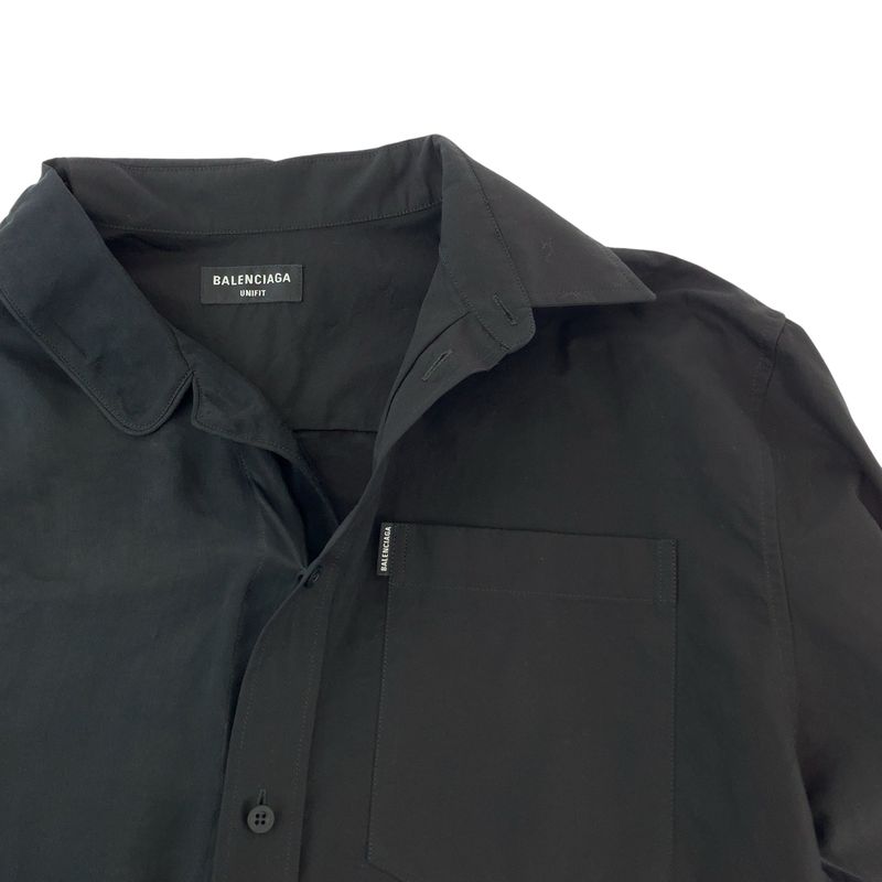 Balenciaga Stomach Material Docking Size XXS Black Cotton 658854 Tko13 Long