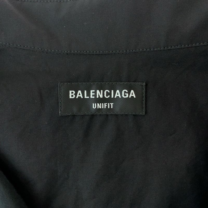 Balenciaga Stomach Material Docking Size XXS Black Cotton 658854 Tko13 Long