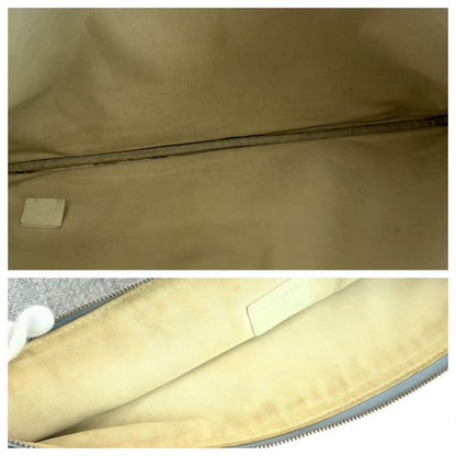 Chanel Cruise Line Deauville Coco Mark Gray Silver Hardware Clutch Bag Second