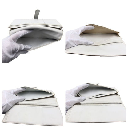 Hermes Bearn Souffle Blue Light Blue White Vaux Epson Long Wallet Long Wallet