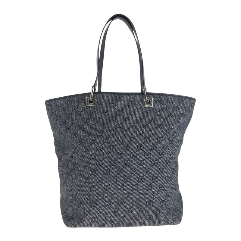 Gucci Black GG Canvas/leather 31243 Tote Bag Shoulder Bag Women 506091