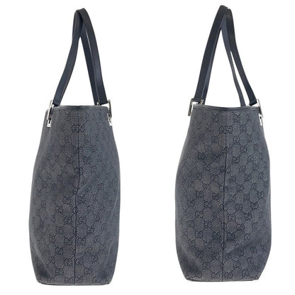 Gucci Black GG Canvas/leather 31243 Tote Bag Shoulder Bag Women 506091