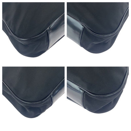 Gucci Bamboo Black Silver Hardware Canvas 001.1998.1577 Shoulder Bag Handbag