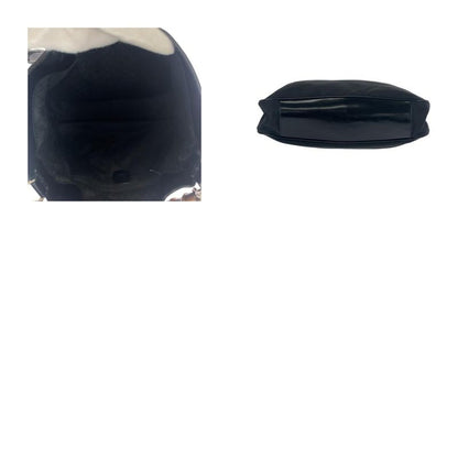 Gucci Bamboo Black Silver Hardware Canvas 001.1998.1577 Shoulder Bag Handbag