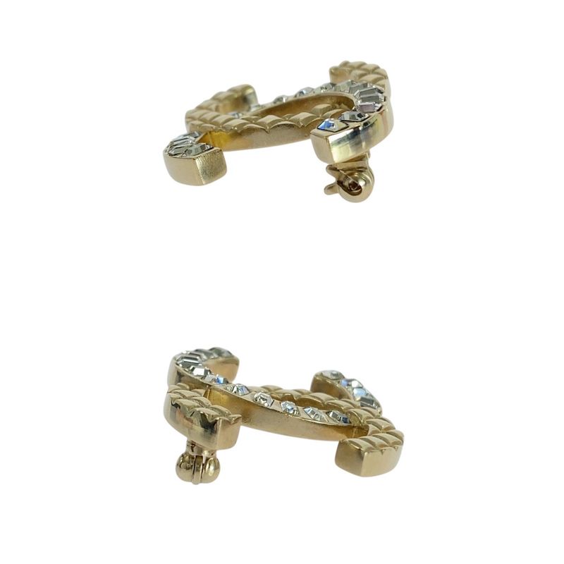 Chanel Coco Mark Gold Metal/rhinestone Brooch Ladies 505880
