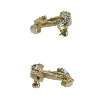 Chanel Coco Mark Gold Metal/rhinestone Brooch Ladies 505880
