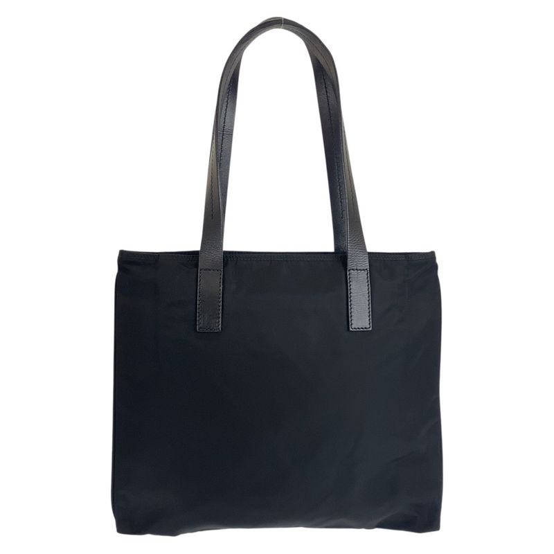 Prada Tessuto Triangle Logo Plate Black Nylon/leather Tote Bag Shoulder Bag