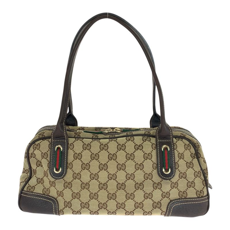 Gucci Sherry Line Printhie Beige Brown Gold Hardware GG Canvas/leather 161720