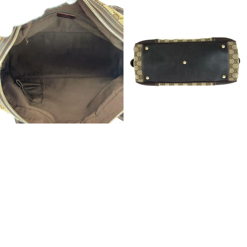 Gucci Sherry Line Printhie Beige Brown Gold Hardware GG Canvas/leather 161720