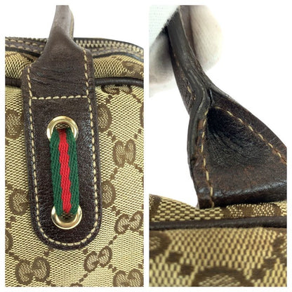 Gucci Sherry Line Printhie Beige Brown Gold Hardware GG Canvas/leather 161720