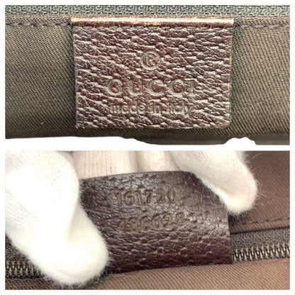 Gucci Sherry Line Printhie Beige Brown Gold Hardware GG Canvas/leather 161720