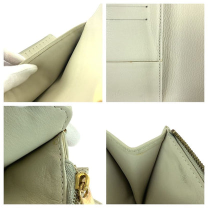 Louis Vuitton Mahina Portefeuille Amelia Off White Ivory Gold Hardware Leather