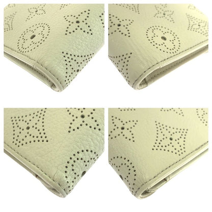 Louis Vuitton Mahina Portefeuille Amelia Off White Ivory Gold Hardware Leather