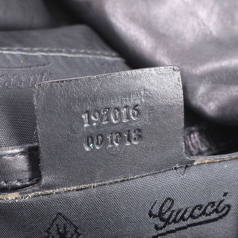 Gucci Hysteria Leather 2WAY Shoulder Bag Shoulder Tote 197016 Black Gold