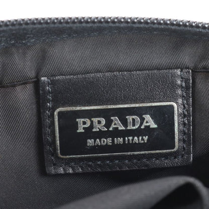 Prada Tessuto Nylon Triangle Logo Leather Shoulder Bag Shoulder One Shoulder