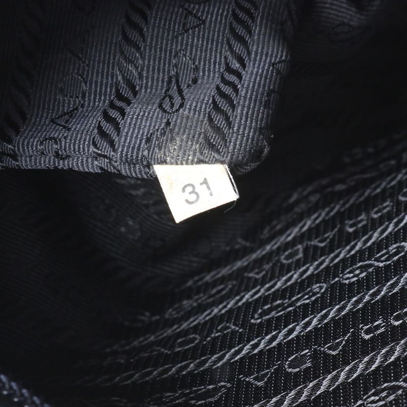 Prada Tessuto Nylon Triangle Logo Leather Shoulder Bag Crossbody Messenger