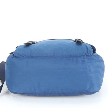 Prada Tessuto Nylon Triangle Logo Leather Shoulder Bag Crossbody Messenger