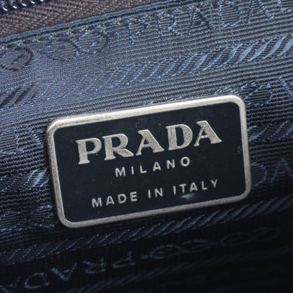Prada Tessuto Nylon Triangle Logo Leather Shoulder Bag Crossbody Messenger