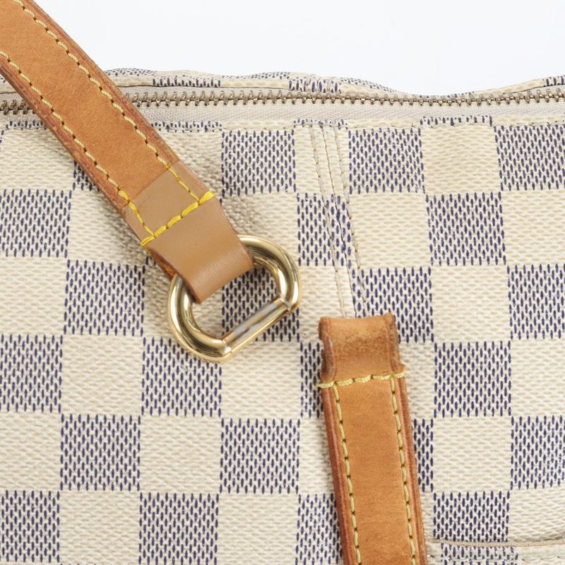 Louis Vuitton Damier Azure Totally MM N51262 Leather Tote Bag Shoulder A4 Women