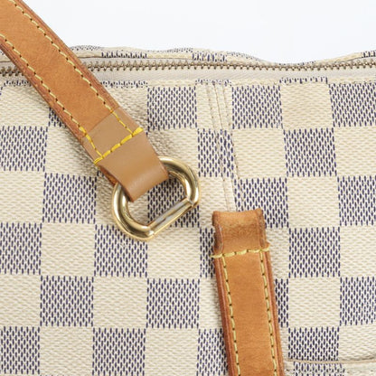 Louis Vuitton Damier Azure Totally MM N51262 Leather Tote Bag Shoulder A4 Women