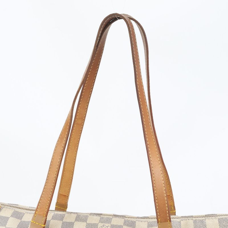 Louis Vuitton Damier Azure Totally MM N51262 Leather Tote Bag Shoulder A4 Women