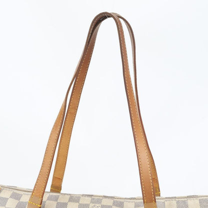 Louis Vuitton Damier Azure Totally MM N51262 Leather Tote Bag Shoulder A4 Women