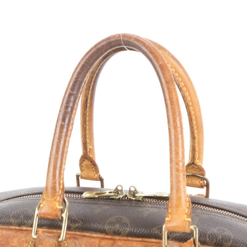 Louis Vuitton Monogram Deauville M47270 Leather Tote Bag Hand Brown Women EEE