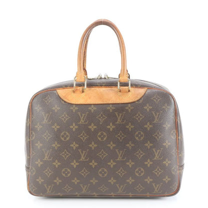 Louis Vuitton Monogram Deauville M47270 Leather Tote Bag Hand Brown Women EEE