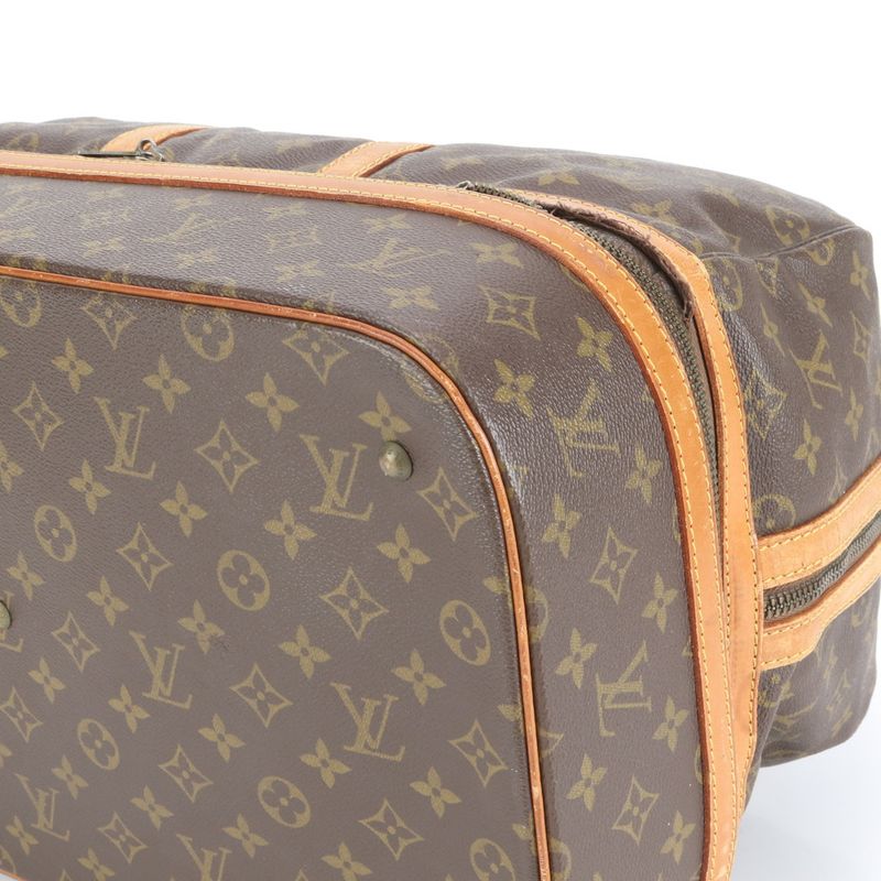 Louis Vuitton Monogram Sac Sport M41444 Leather Boston Bag Business Travel Tote
