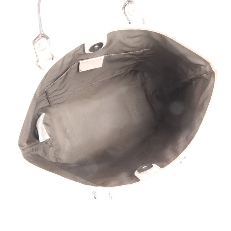 Gucci GG Supreme Leather Handbag Tote 297557 Beige Brand Pink Silver Hardware