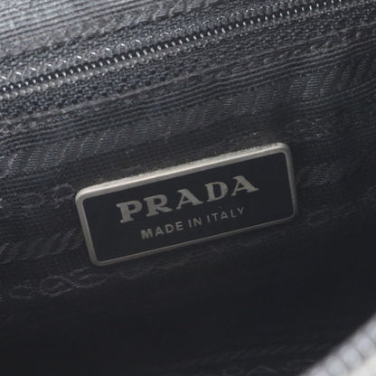 Prada Tessuto Nylon Triangle Logo Leather Shoulder Bag Crossbody Messenger