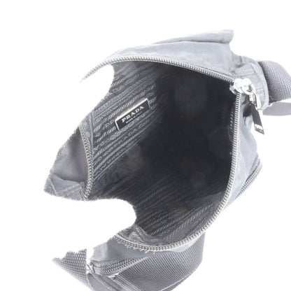 Prada Tessuto Nylon Triangle Logo Leather Shoulder Bag Crossbody Messenger