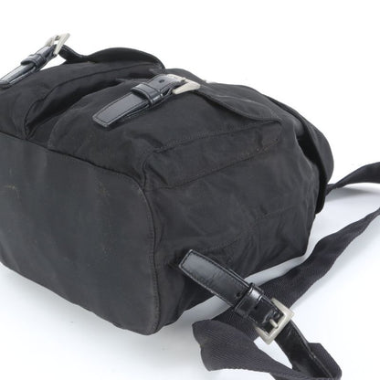 Prada Tessuto Nylon Triangle Logo Backpack Sac Backpack Black Women EEE Da13-9