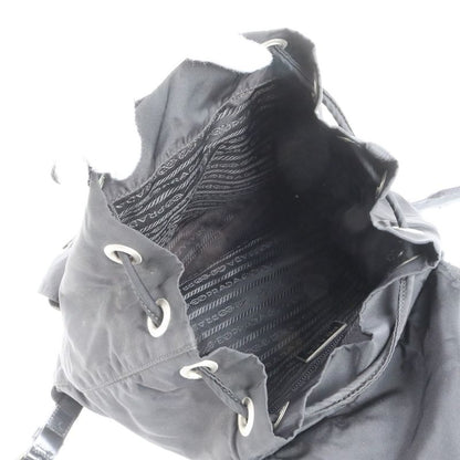 Prada Tessuto Nylon Triangle Logo Backpack Sac Backpack Black Women EEE Da13-9