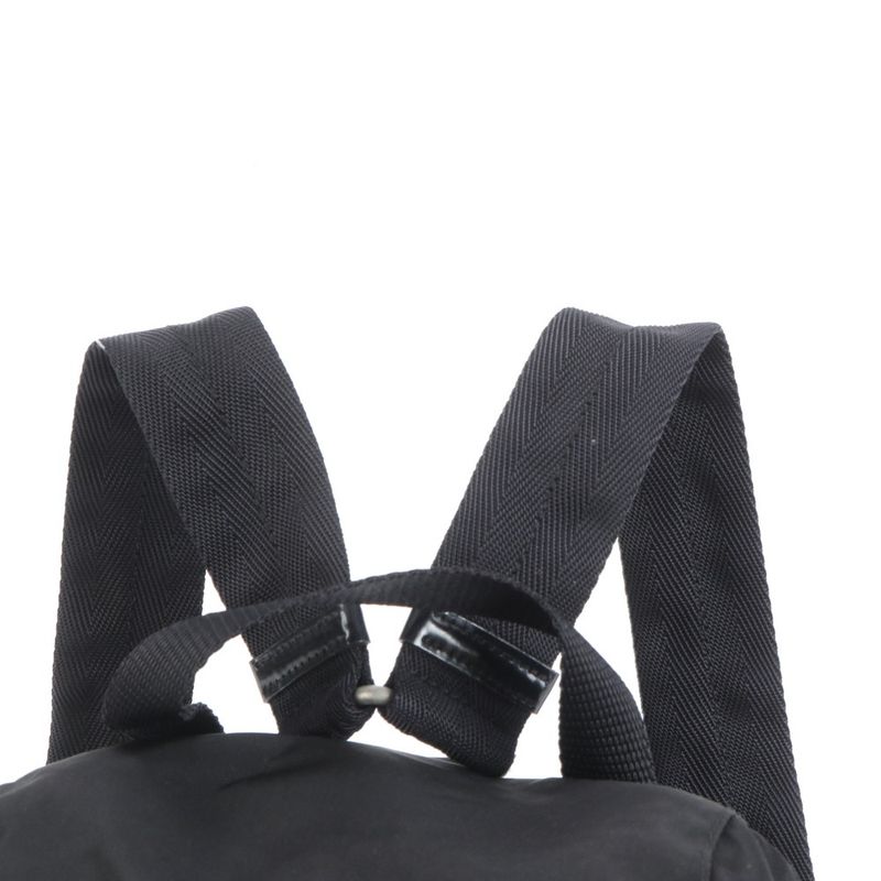 Prada Tessuto Nylon Triangle Logo Backpack Sac Backpack Black Women EEE Da13-9