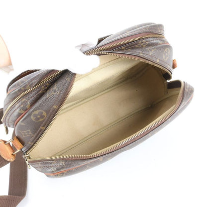 Louis Vuitton Monogram Reporter PM M45254 Leather Shoulder Bag Crossbody Brown